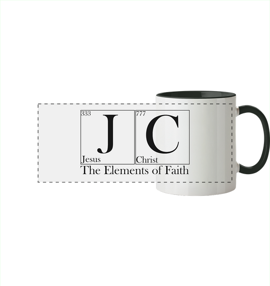 JC – The Elements of Faith - Panorama mug, two-tone