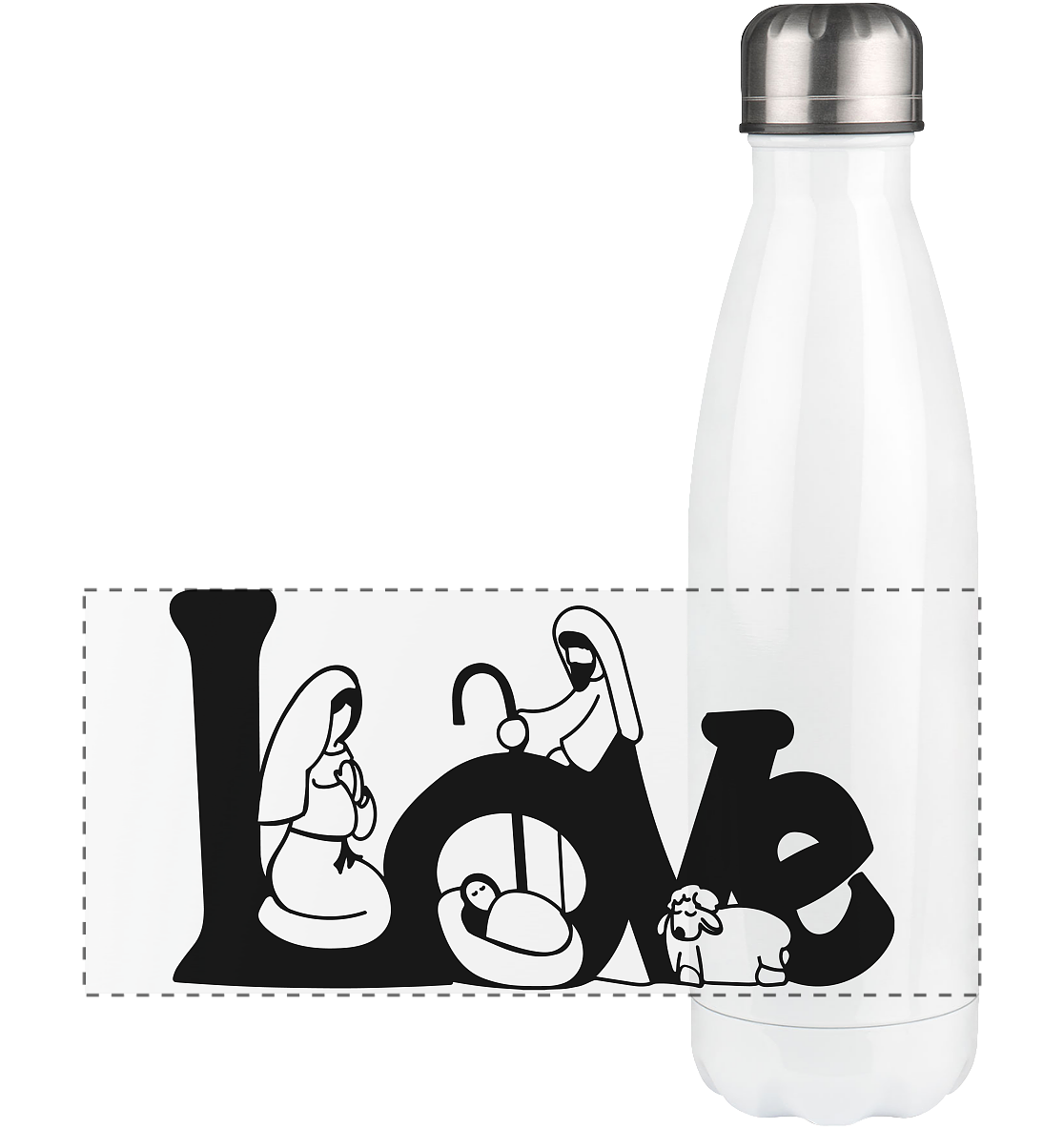 Die Liebe die wir zu Weihachten erleben - Panorama Thermoflasche 500ml