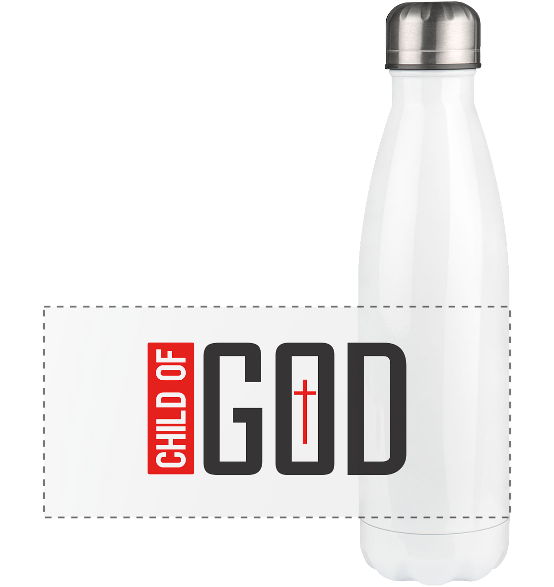 Child of God – Deine Identität in Christus | Christliche Kleidung - Panorama Thermoflasche 500ml