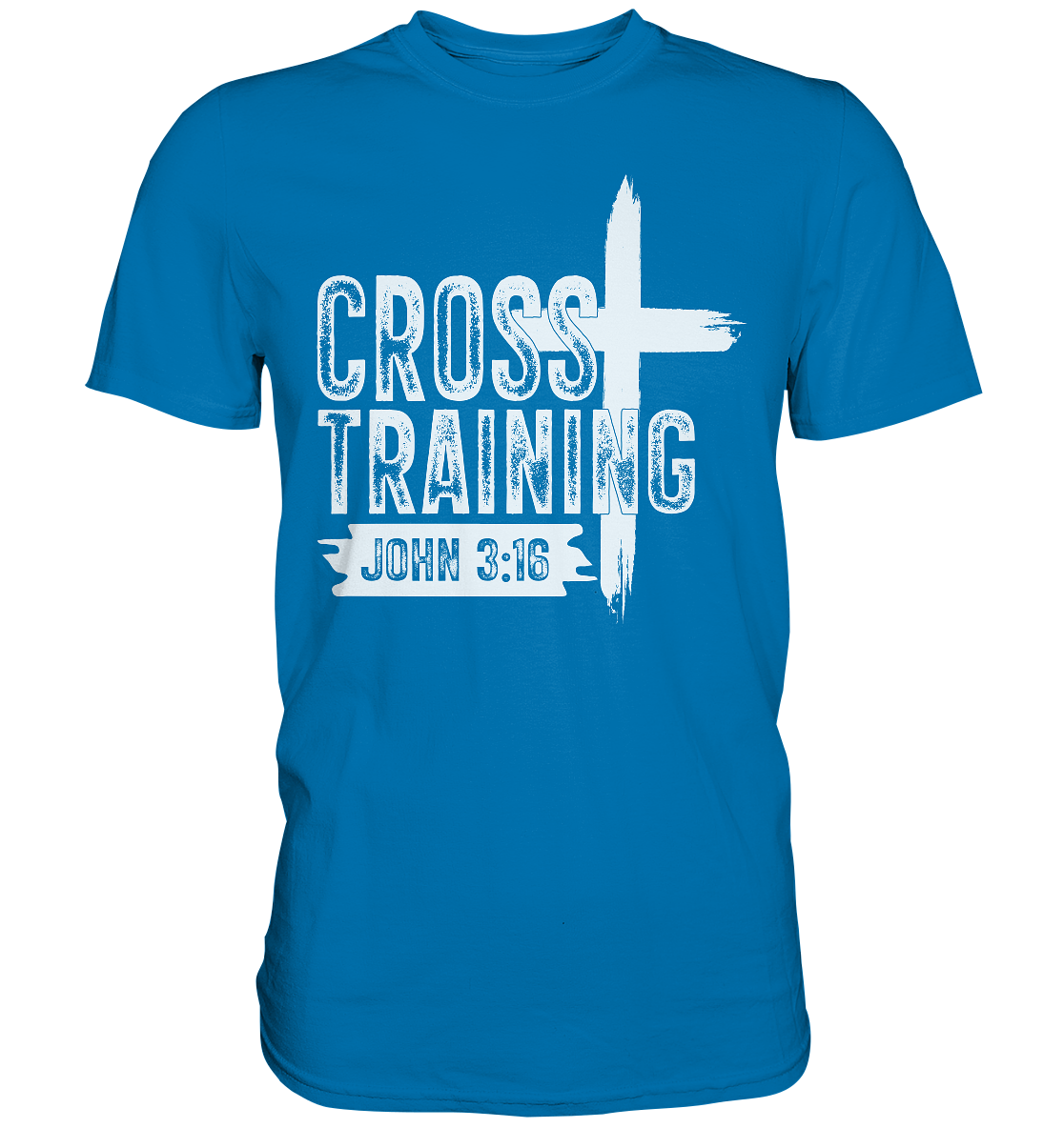 Cross Training - John 3:16 - Premium Shirt - GfoitMa - Royal Blue / XS