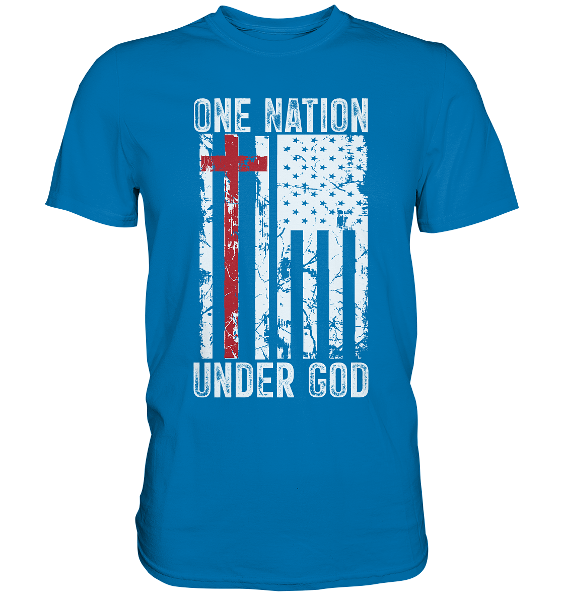 One Nation Under God - Premium Shirt - GfoitMa - Royal Blue / XS