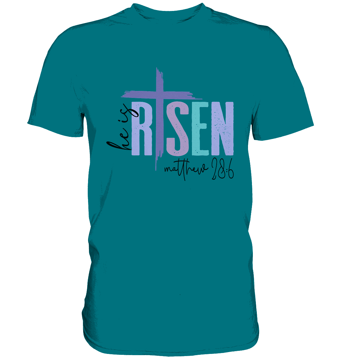 He Is Risen – Die Hoffnung lebt! - Premium Shirt - GfoitMa - Diva Blue / XS