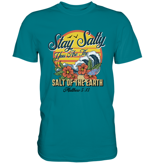 Stay Salty - Retro - Premium Shirt - GfoitMa - Diva Blue / S