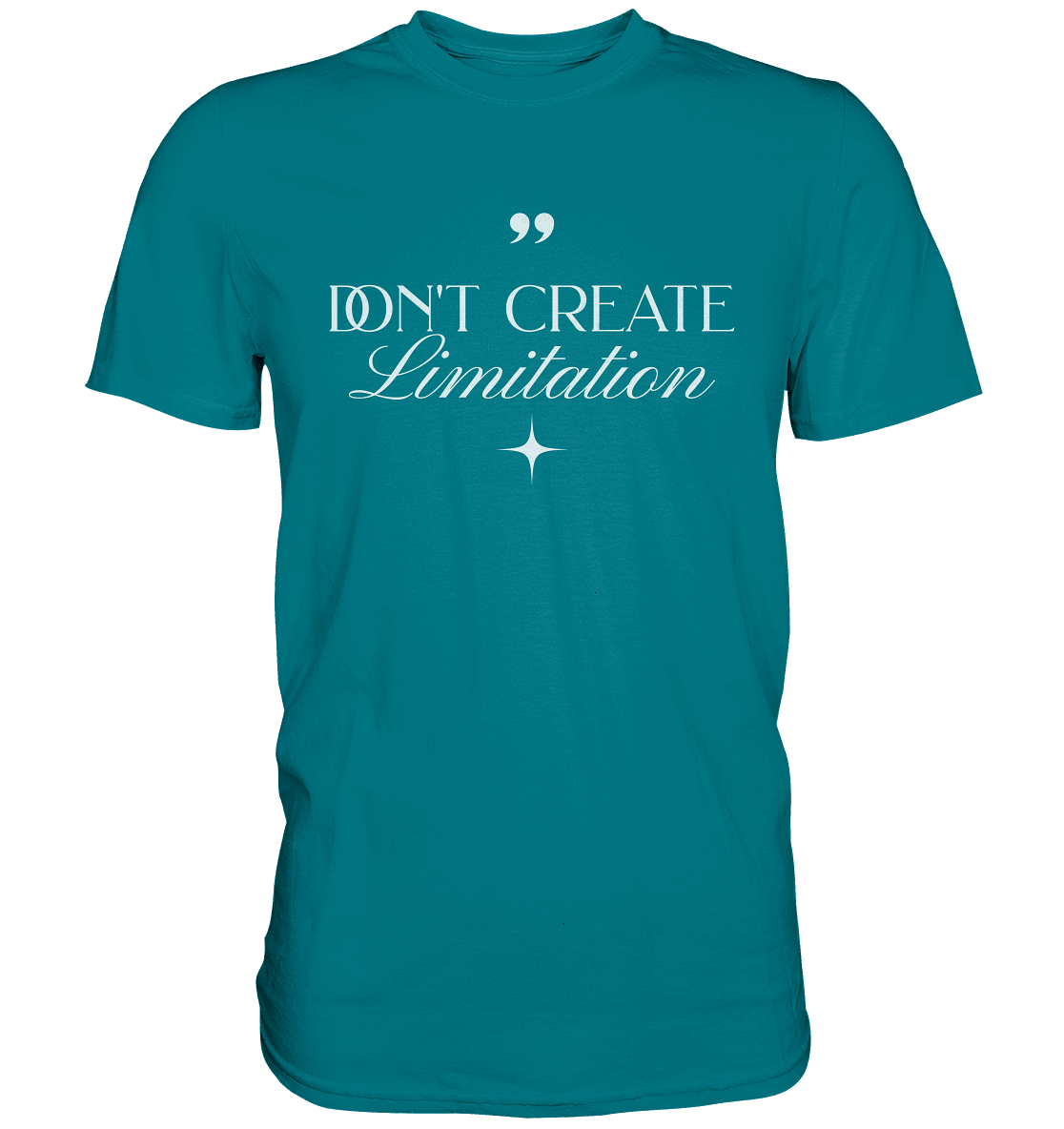 Don’t Create Limitations - Premium Shirt - GfoitMa - Diva Blue / XS