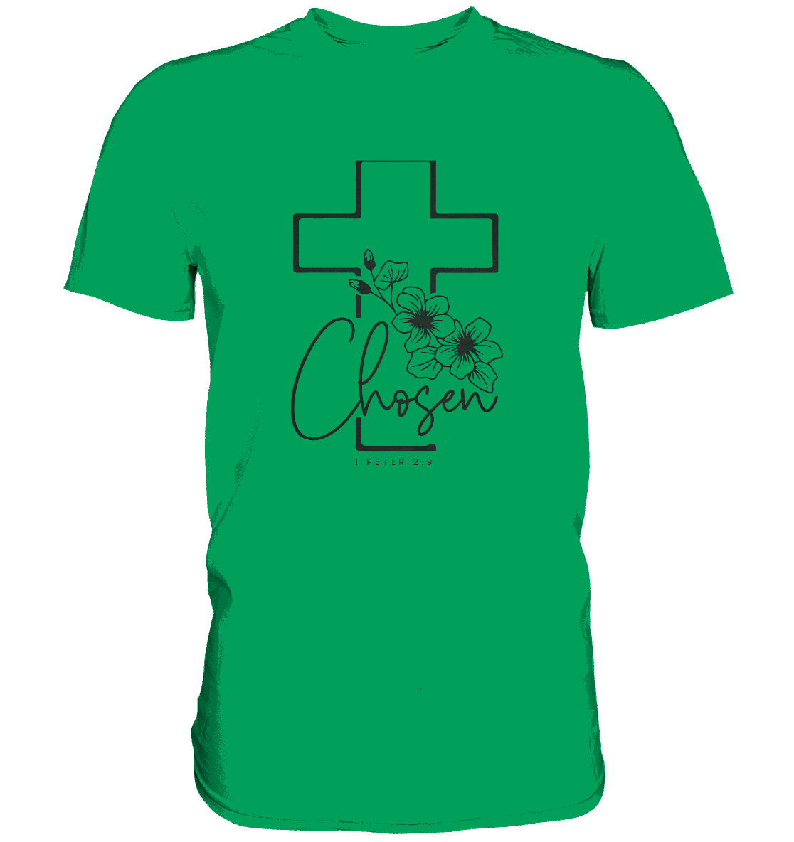 Chosen - 1. Petrus 2:9 - Premium Shirt - GfoitMa - Kelly Green / S