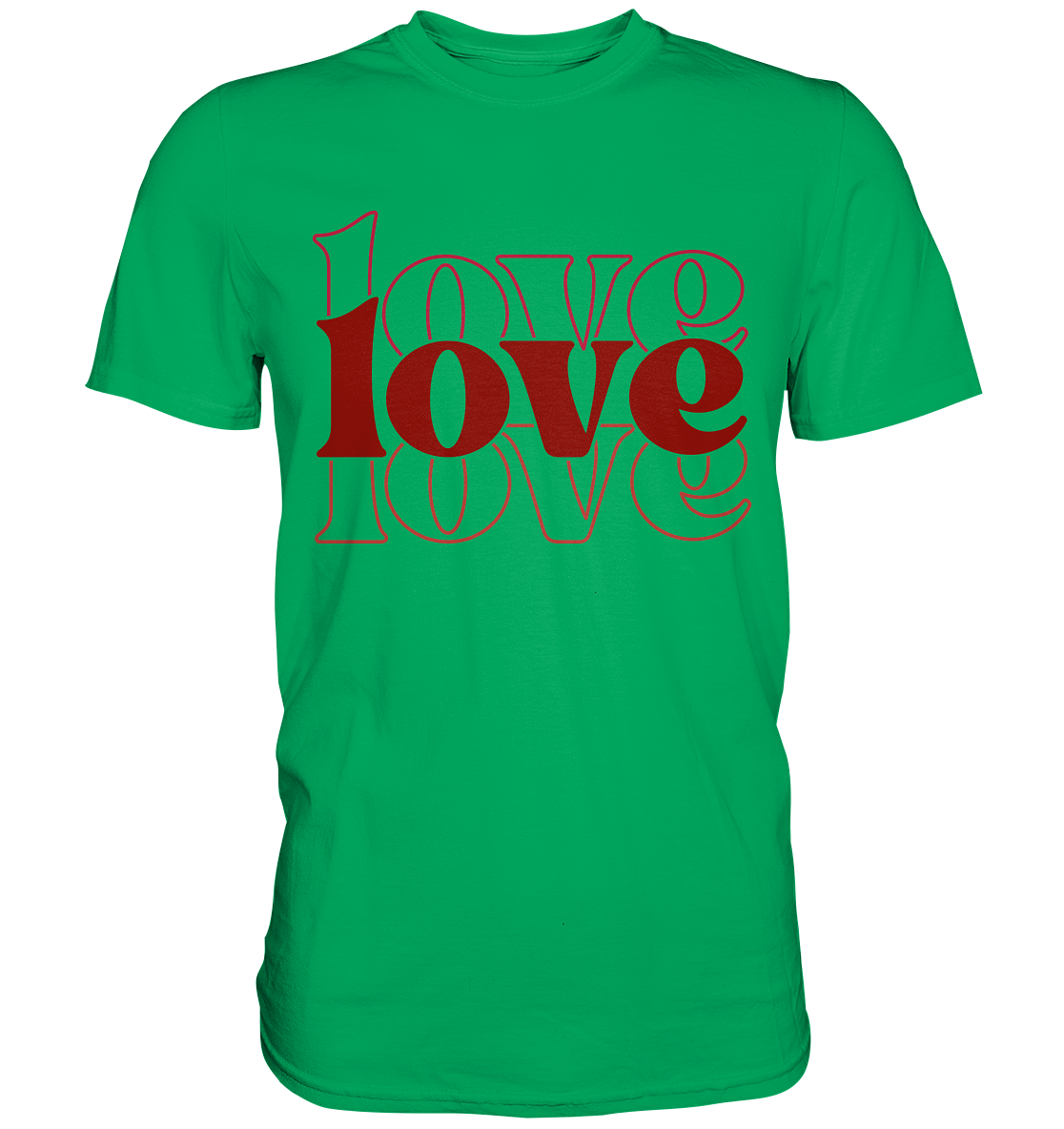 Love – Die größte Kraft - Premium Shirt - GfoitMa - Kelly Green / XS