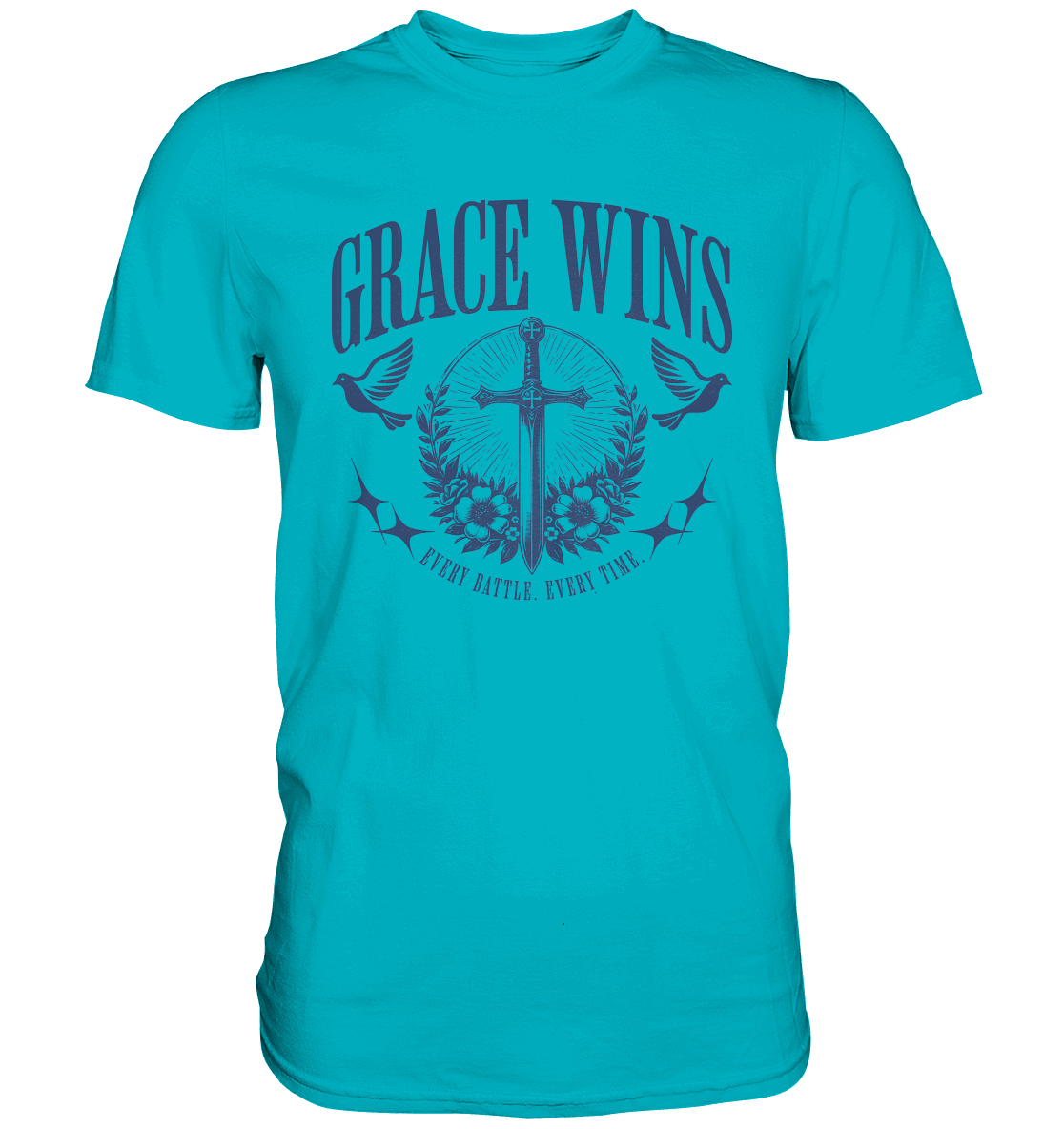 Grace Wins - Premium Shirt - GfoitMa - Swimming Pool / XS