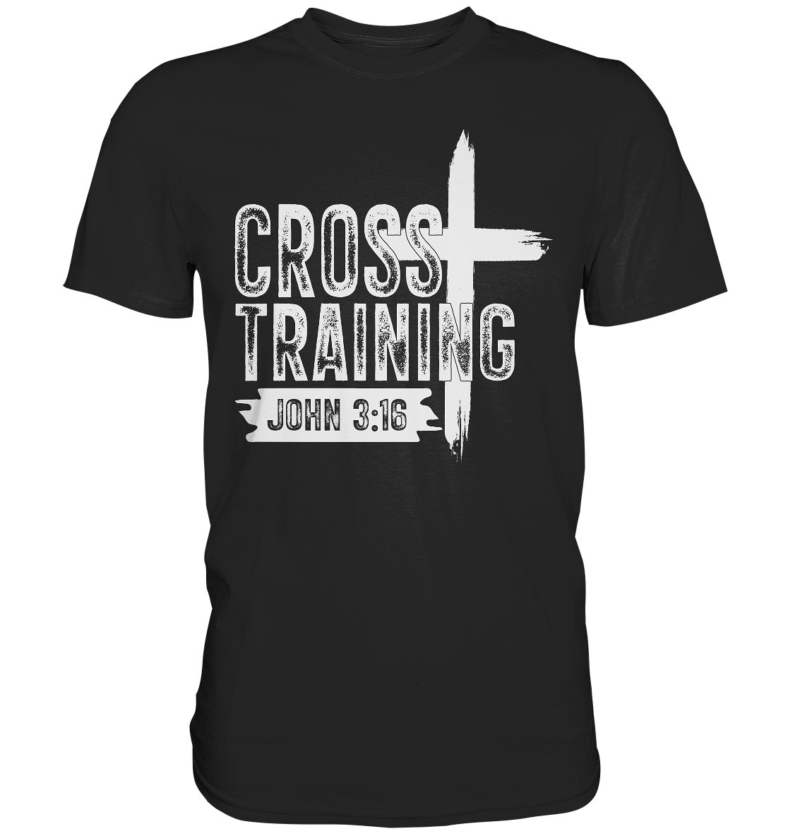 Cross Training - John 3:16 - Premium Shirt - GfoitMa - Black / XS
