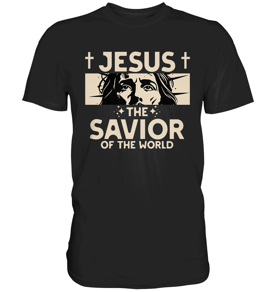 Jesus – The Savior of the World - Premium Shirt - GfoitMa - Black / XS