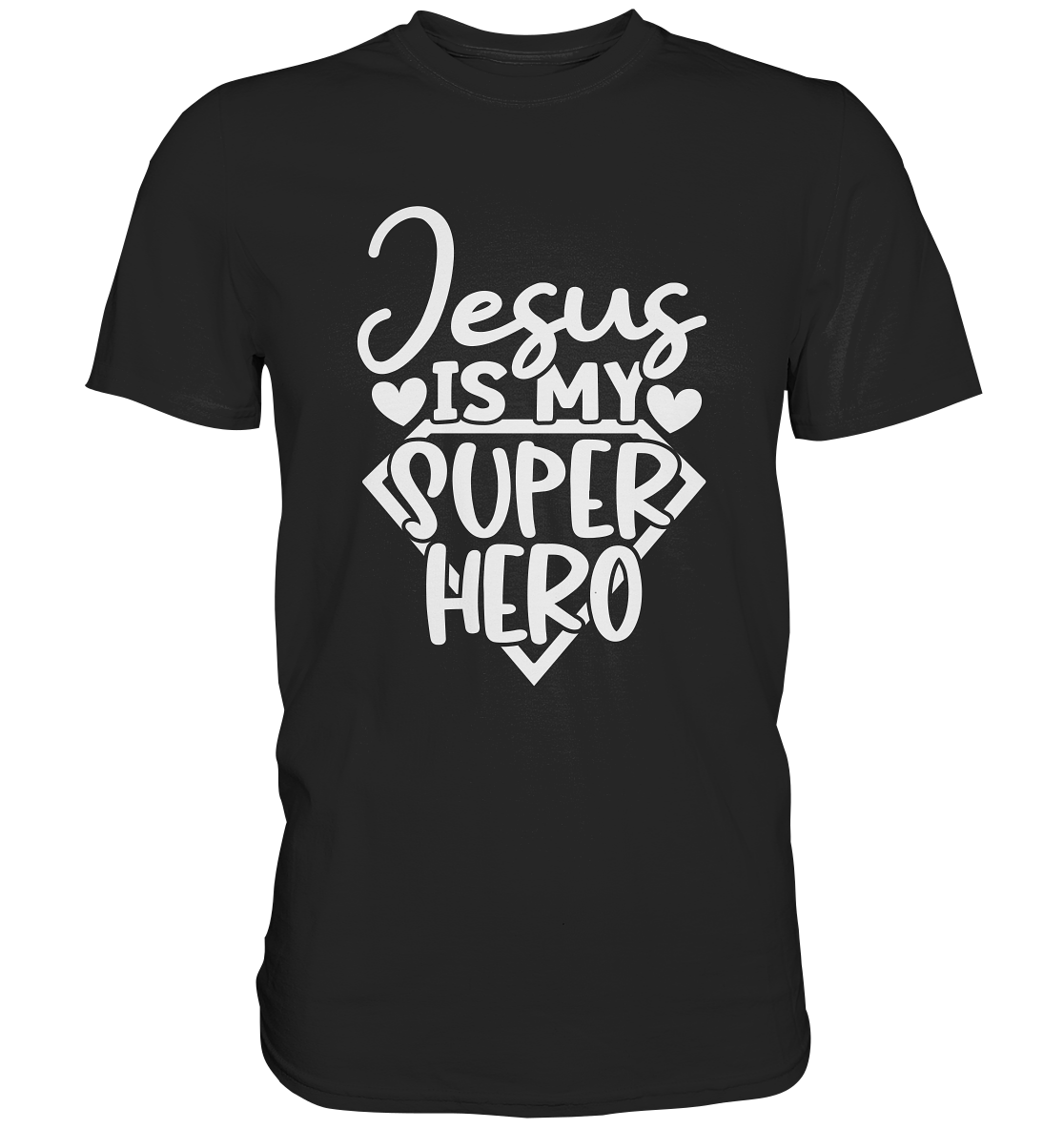 Jesus ist mein Superheld - Premium Shirt - GfoitMa - Black / S