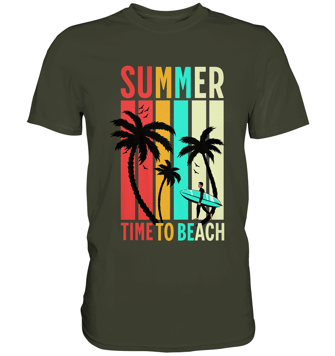 Summer Time to Beach – Sonne, Sand & Lebensfreude - Premium Shirt