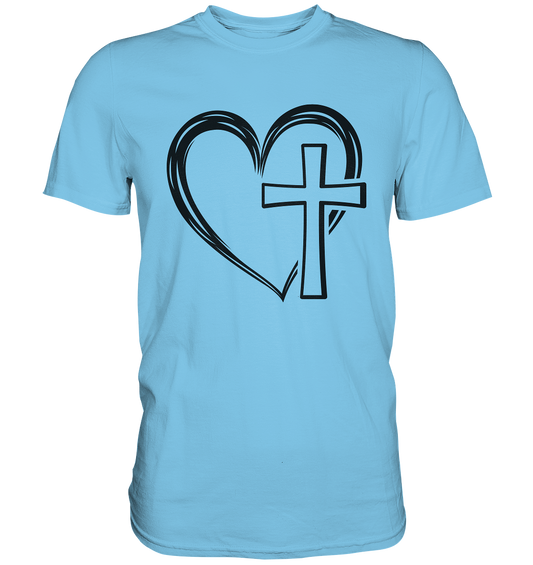 Herz & Kreuz Design - Premium Shirt