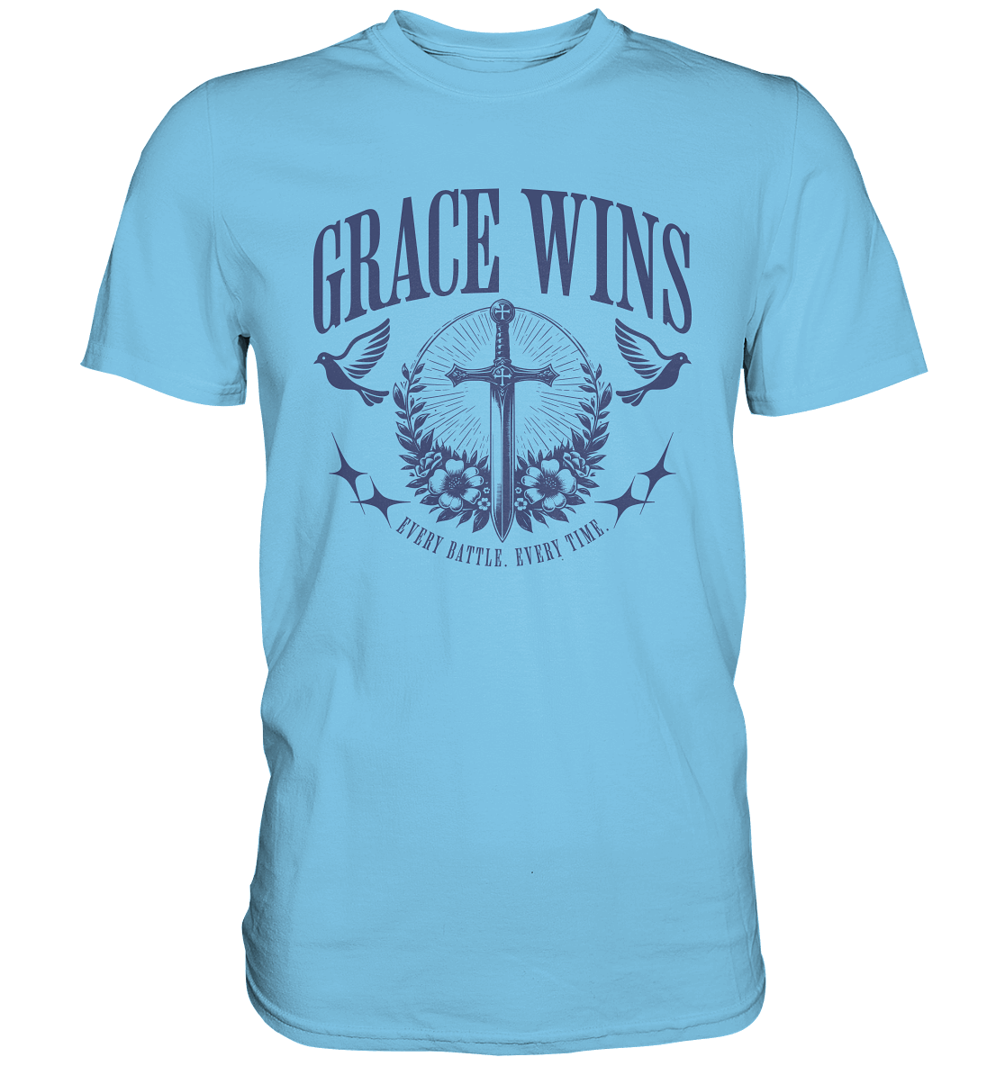 Grace Wins - Premium Shirt - GfoitMa - Sky Blue / XS