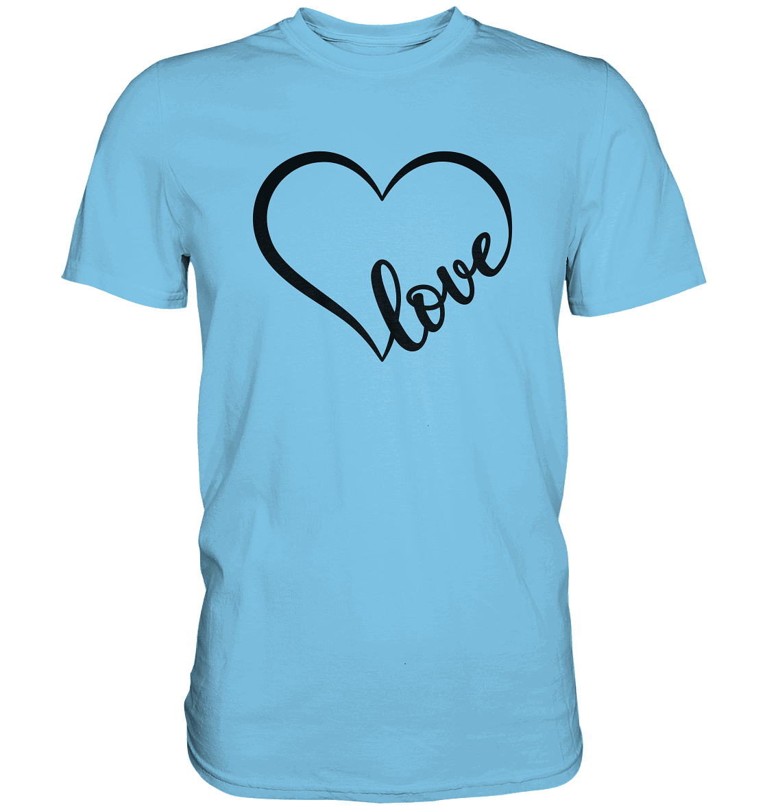 Love in Every Line - Premium Shirt - GfoitMa - Sky Blue / XS