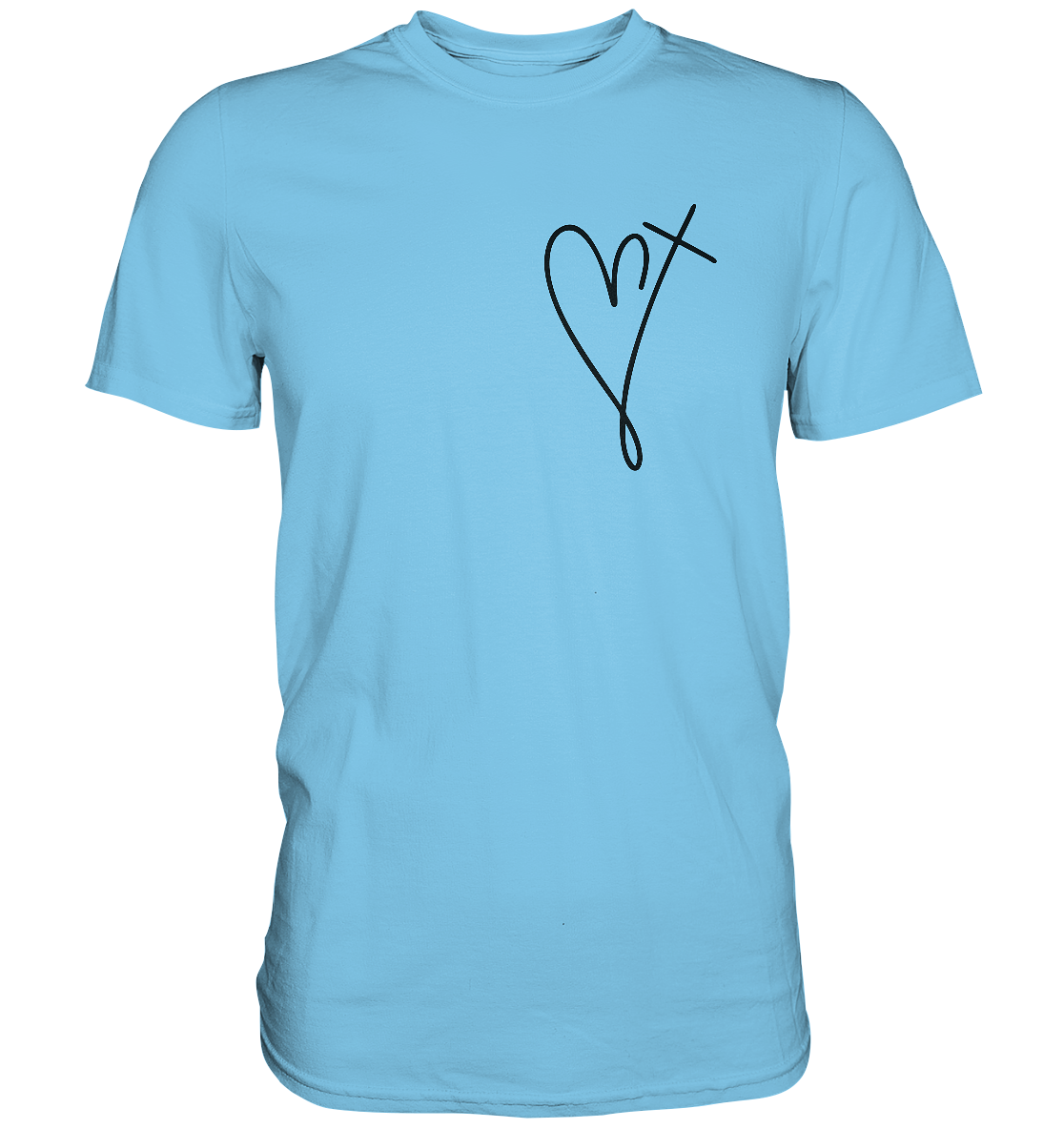 Jesus Has My Back - Premium Shirt - GfoitMa - Sky Blue / XS
