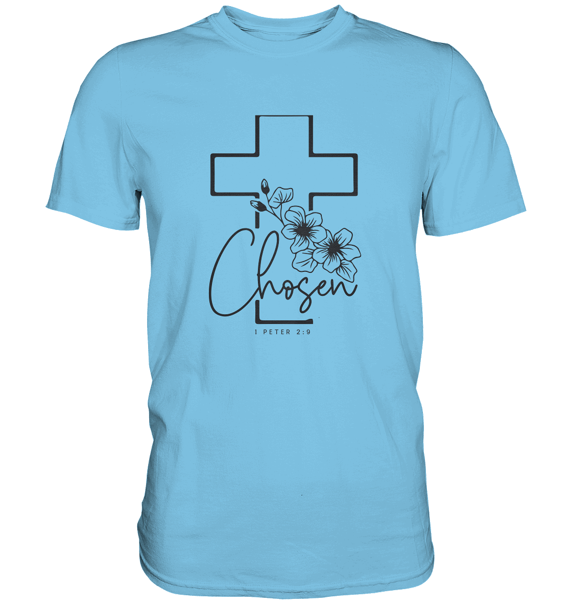 Chosen - 1. Petrus 2:9 - Premium Shirt - GfoitMa - Sky Blue / S