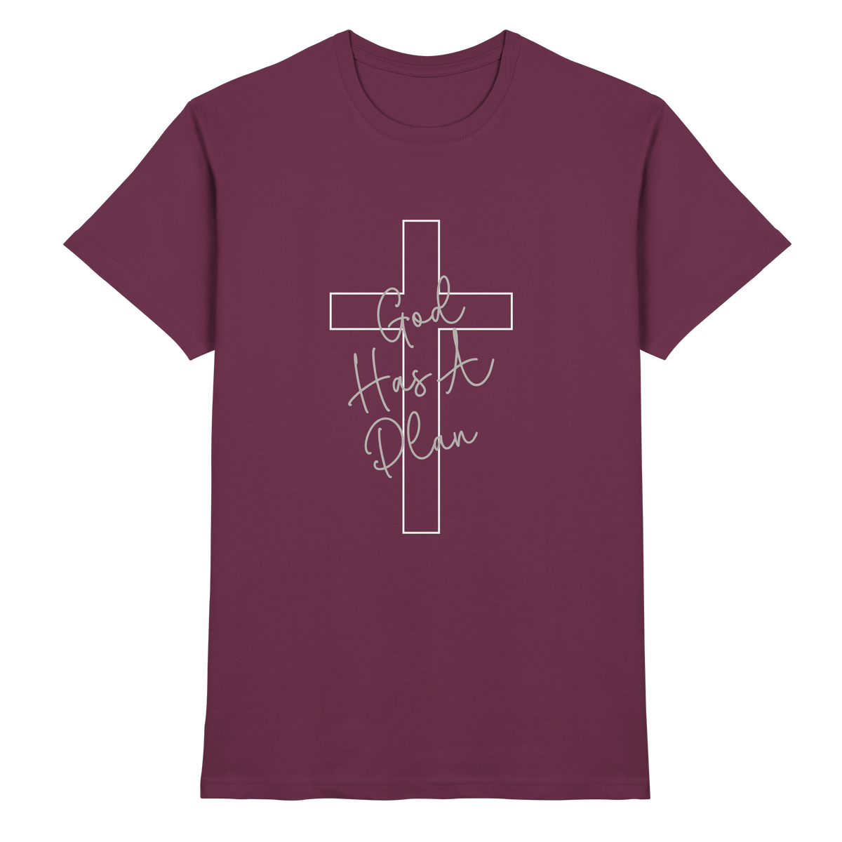 Jeremiah 29:11 – God Has a Plan | Christliches Design - Premium Shirt - GfoitMa - Burgundy / XS