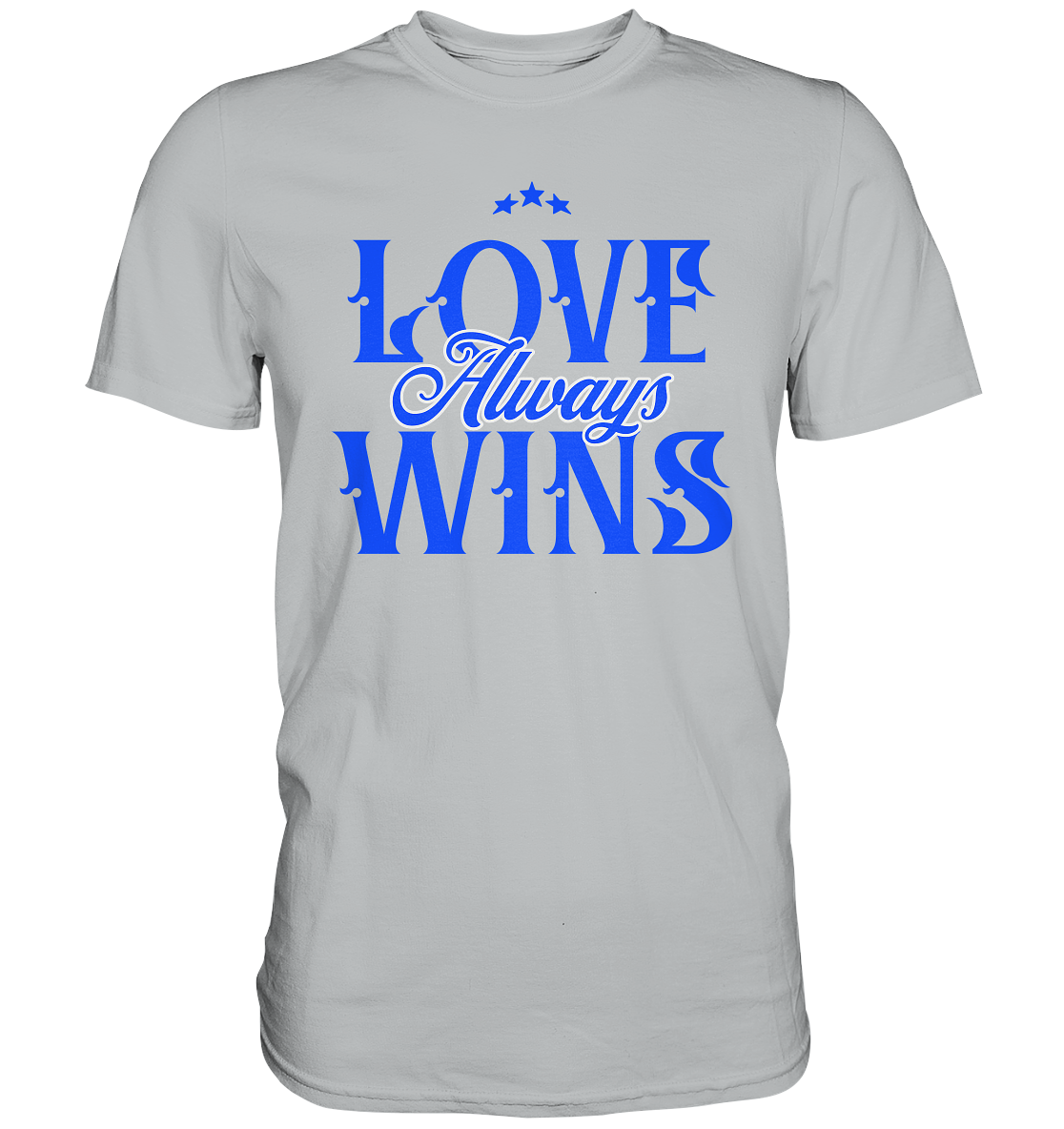Love Always Wins - Premium Shirt - GfoitMa - Pacific Grey / XS