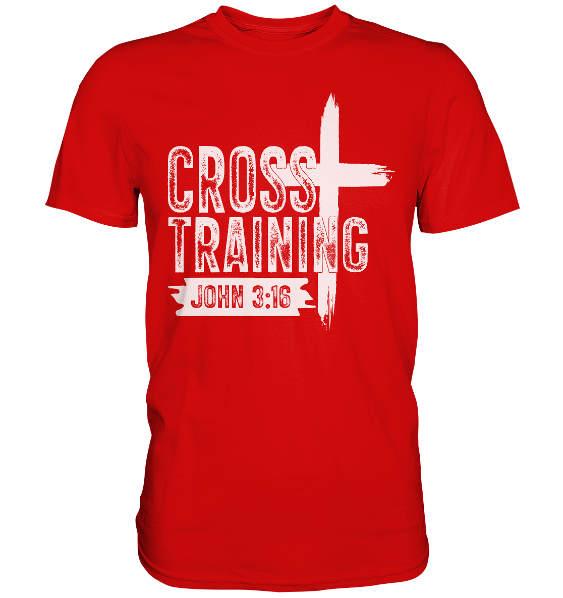 Cross Training - John 3:16 - Premium Shirt - GfoitMa - Red / XS