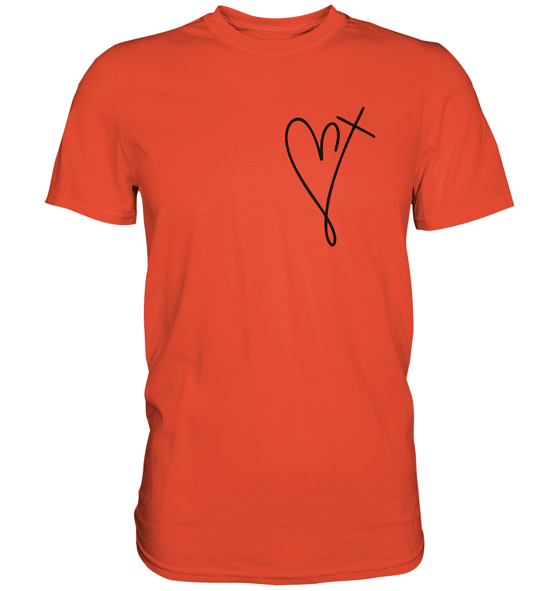 Jesus Has My Back - Premium Shirt - GfoitMa - Sunset Orange / XS