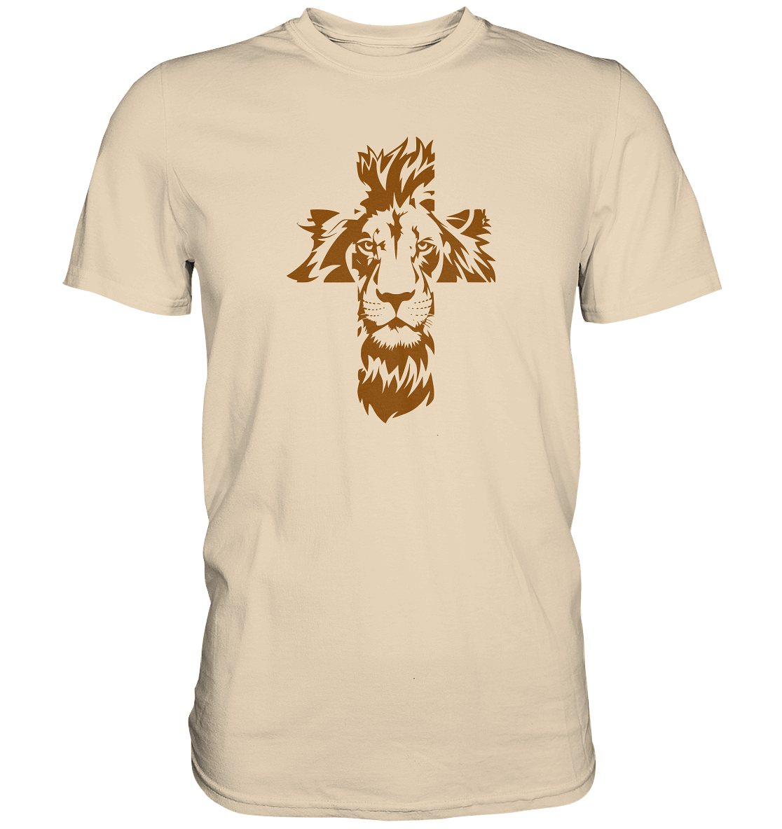 Im Zeichen des Löwen – Fest verwurzelt im Glauben | Christliche Kleidung - Premium Shirt