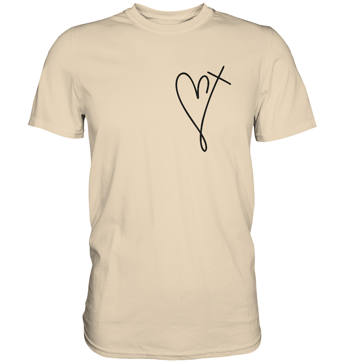 Jesus Has My Back - Premium Shirt - GfoitMa - Sand / XS
