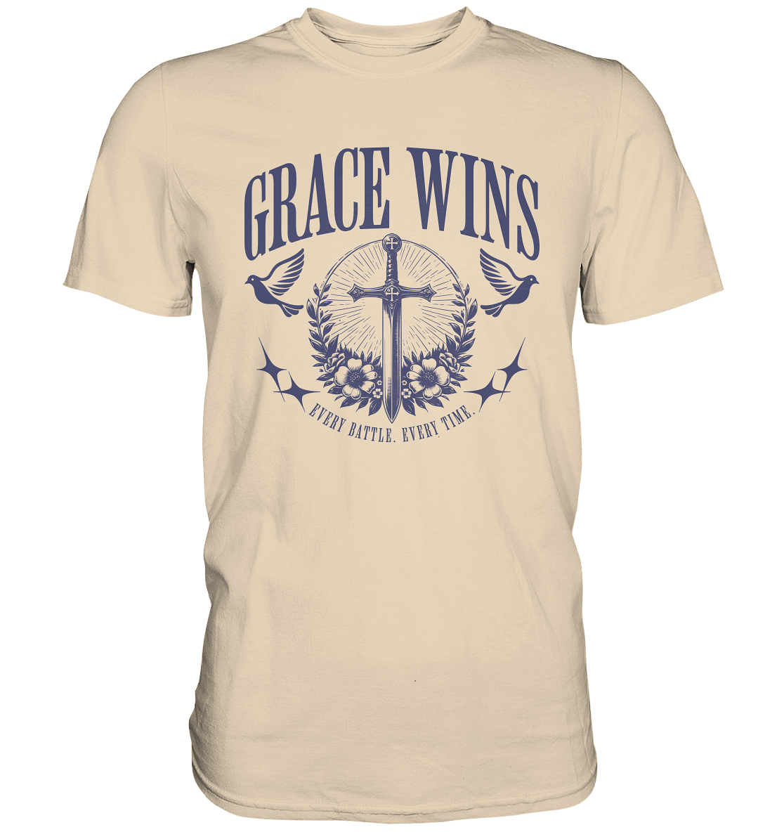 Grace Wins - Premium Shirt - GfoitMa - Sand / XS
