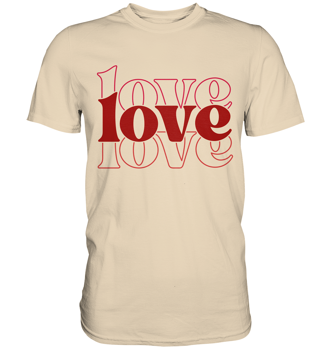 Love – Die größte Kraft - Premium Shirt - GfoitMa - Sand / XS