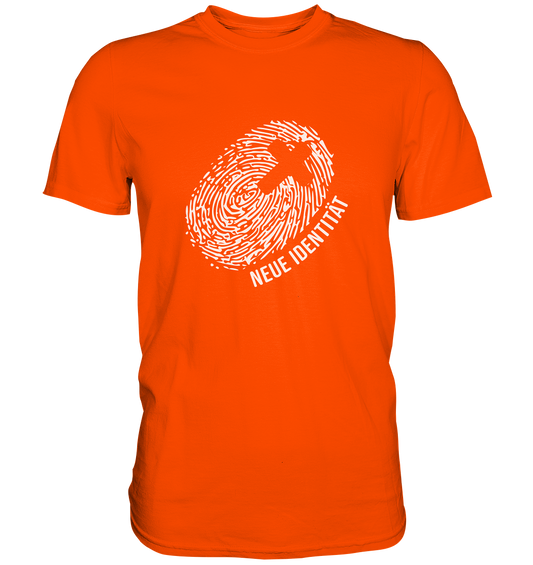 Meine neue Identität in Jesus Christus - Premium Shirt - GfoitMa - Orange / S