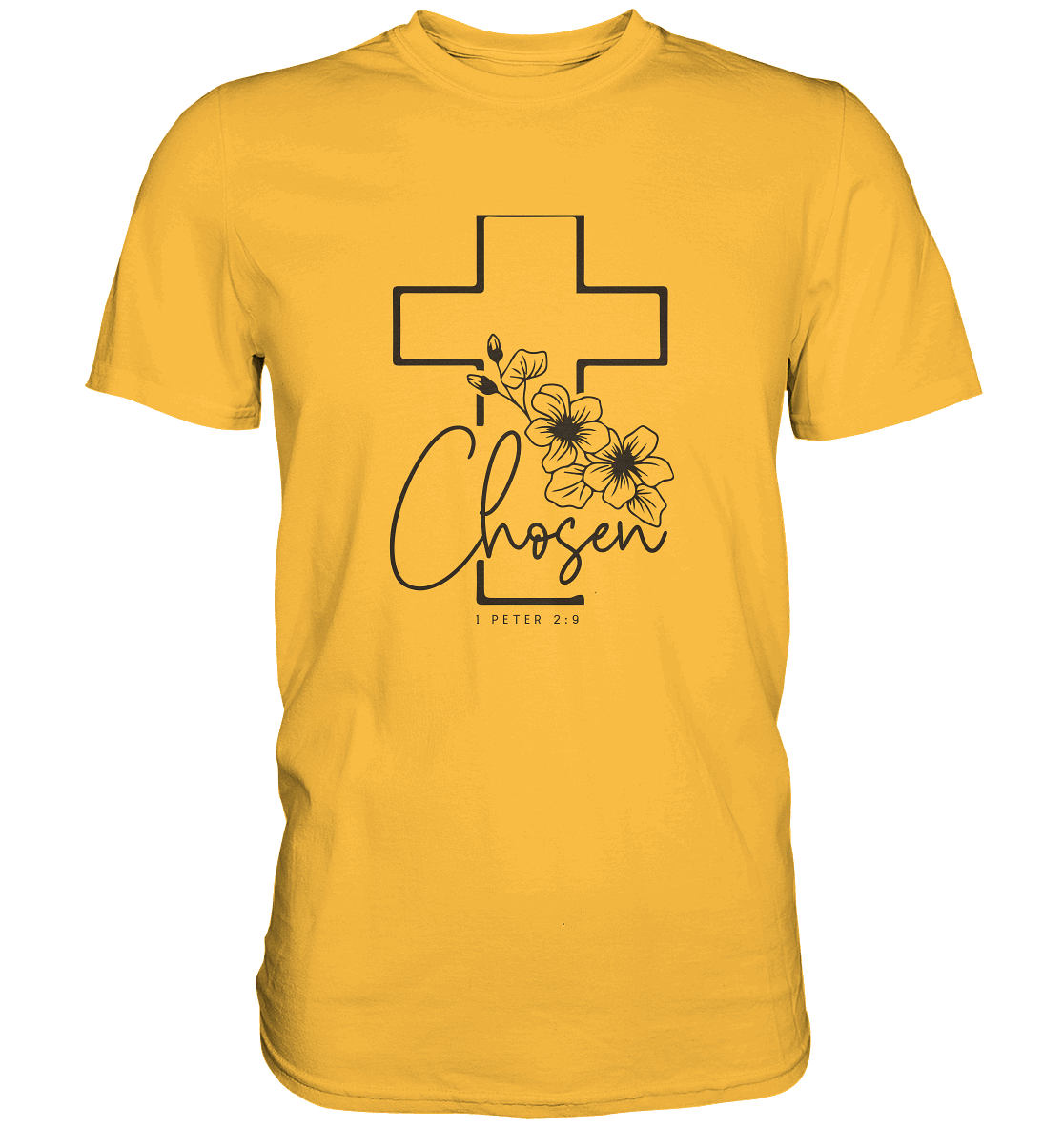Chosen - 1. Petrus 2:9 - Premium Shirt - GfoitMa - Gold / S