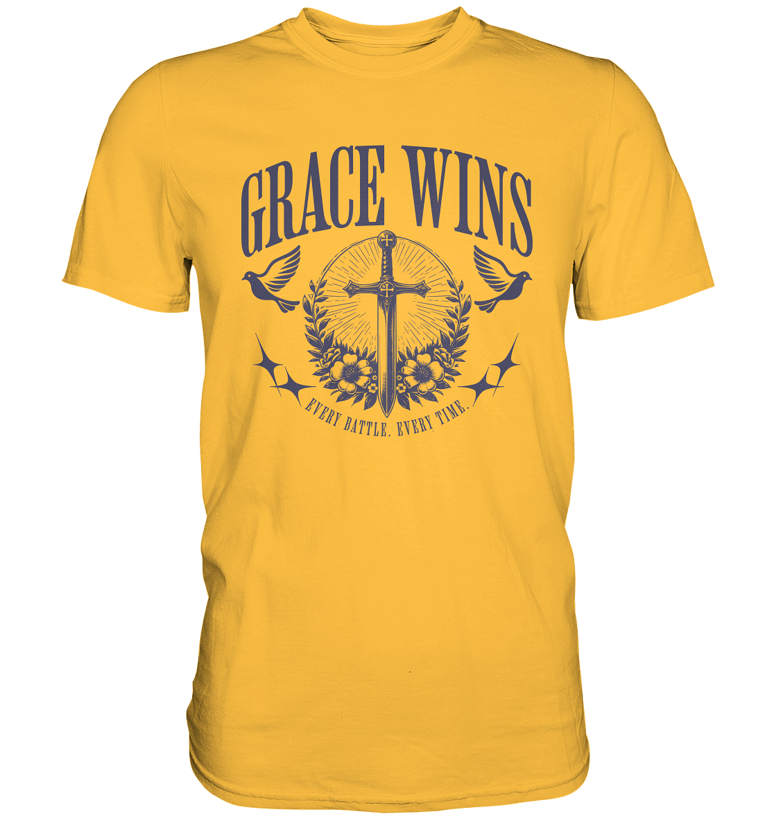 Grace Wins - Premium Shirt - GfoitMa - Gold / XS