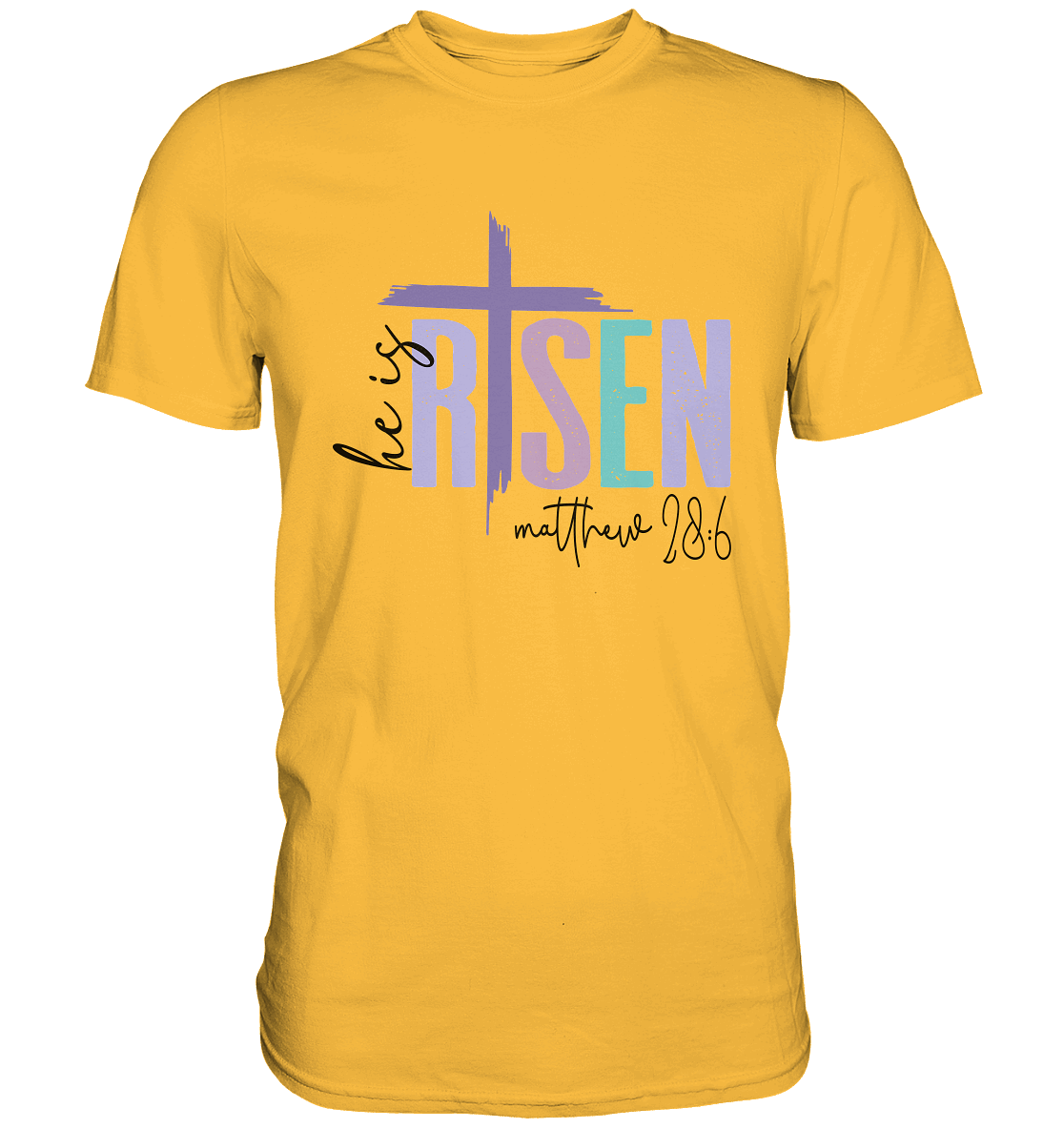 He Is Risen – Die Hoffnung lebt! - Premium Shirt - GfoitMa - Gold / XS