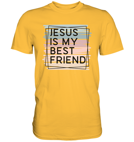 Jesus is my Best Friend - Premium Shirt - GfoitMa - Gold / S
