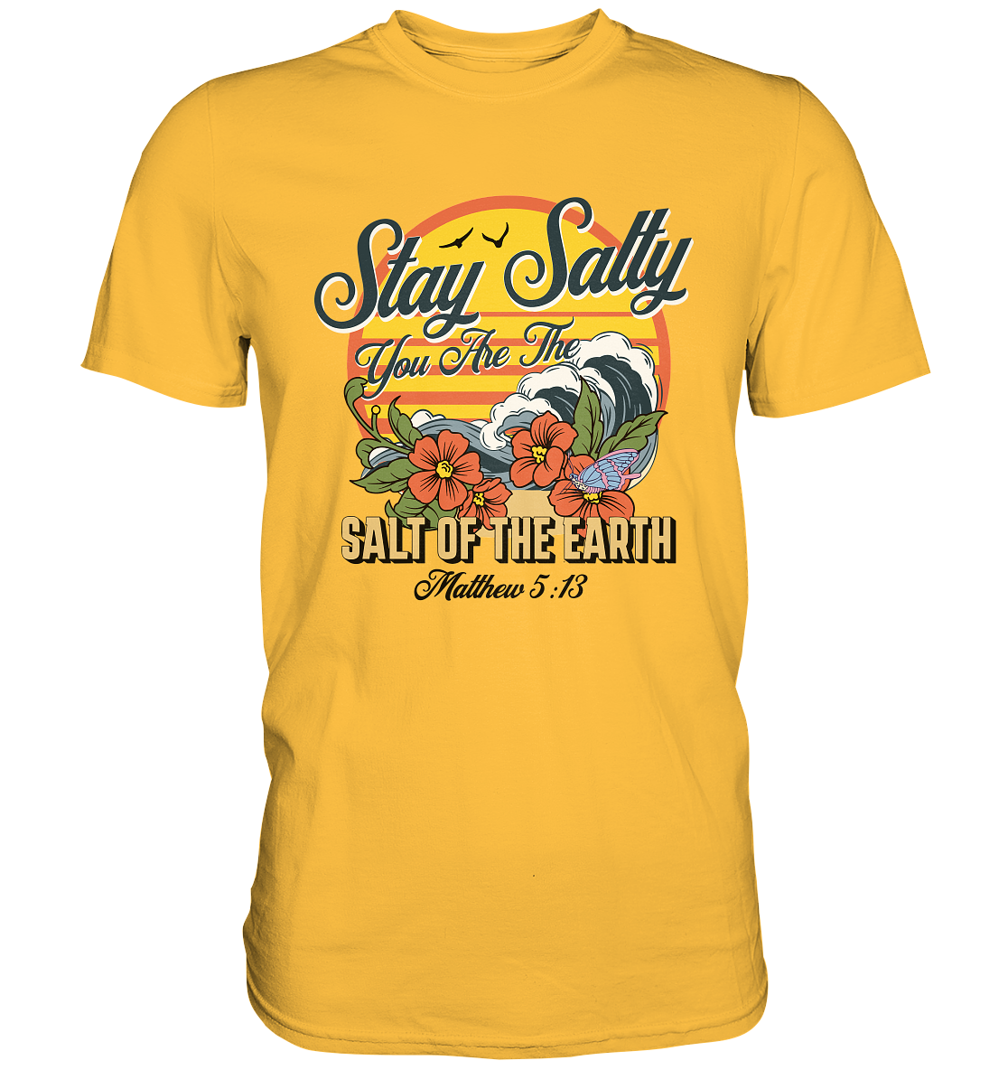 Stay Salty - Retro - Premium Shirt - GfoitMa - Gold / S