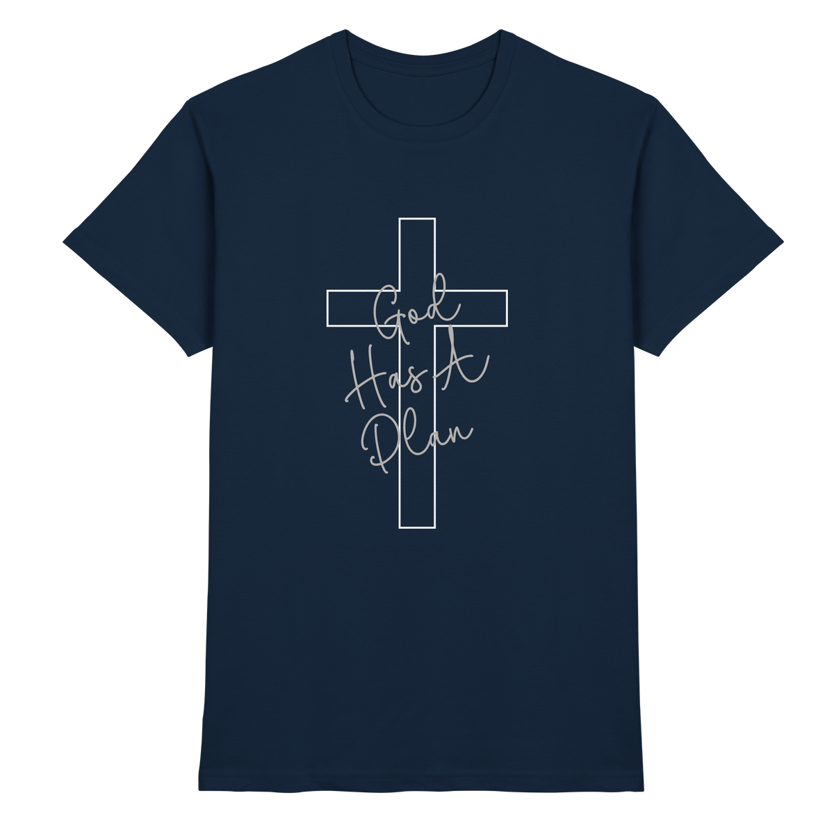 Jeremiah 29:11 – God Has a Plan | Christliches Design - Premium Shirt - GfoitMa - Navy / XS