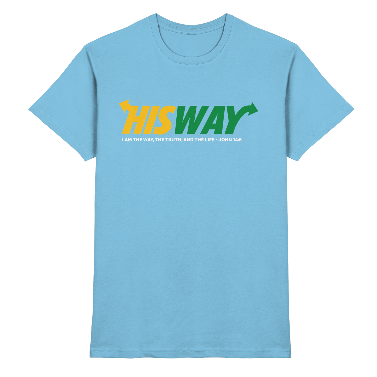 His Way – John 14:6 | Christliches Statement Design mit Johannes 14,6 - Premium Shirt