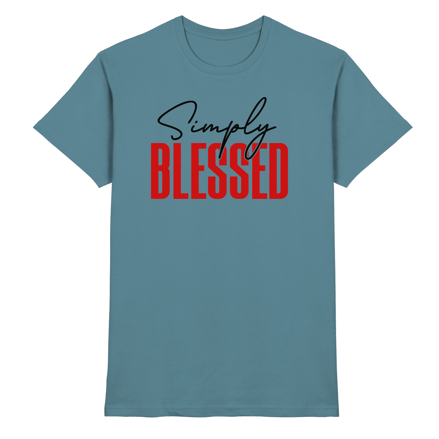 Simply Blessed | Christliches Design mit klarer Botschaft - Premium Shirt