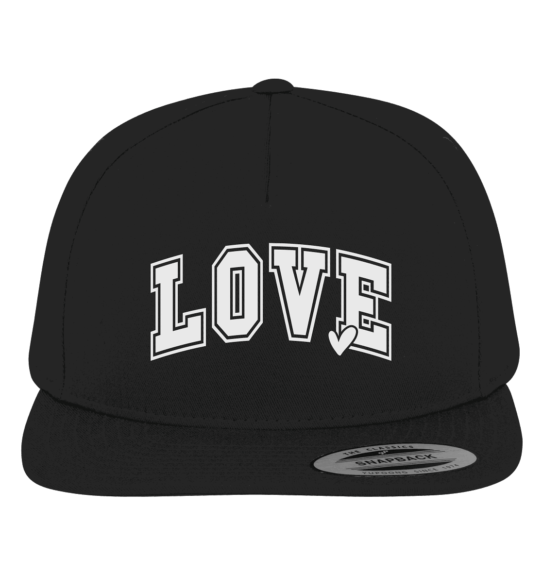 "Love" – das Design, das Herzen spricht! - Premium Snapback - GfoitMa - Black / Green / One Size