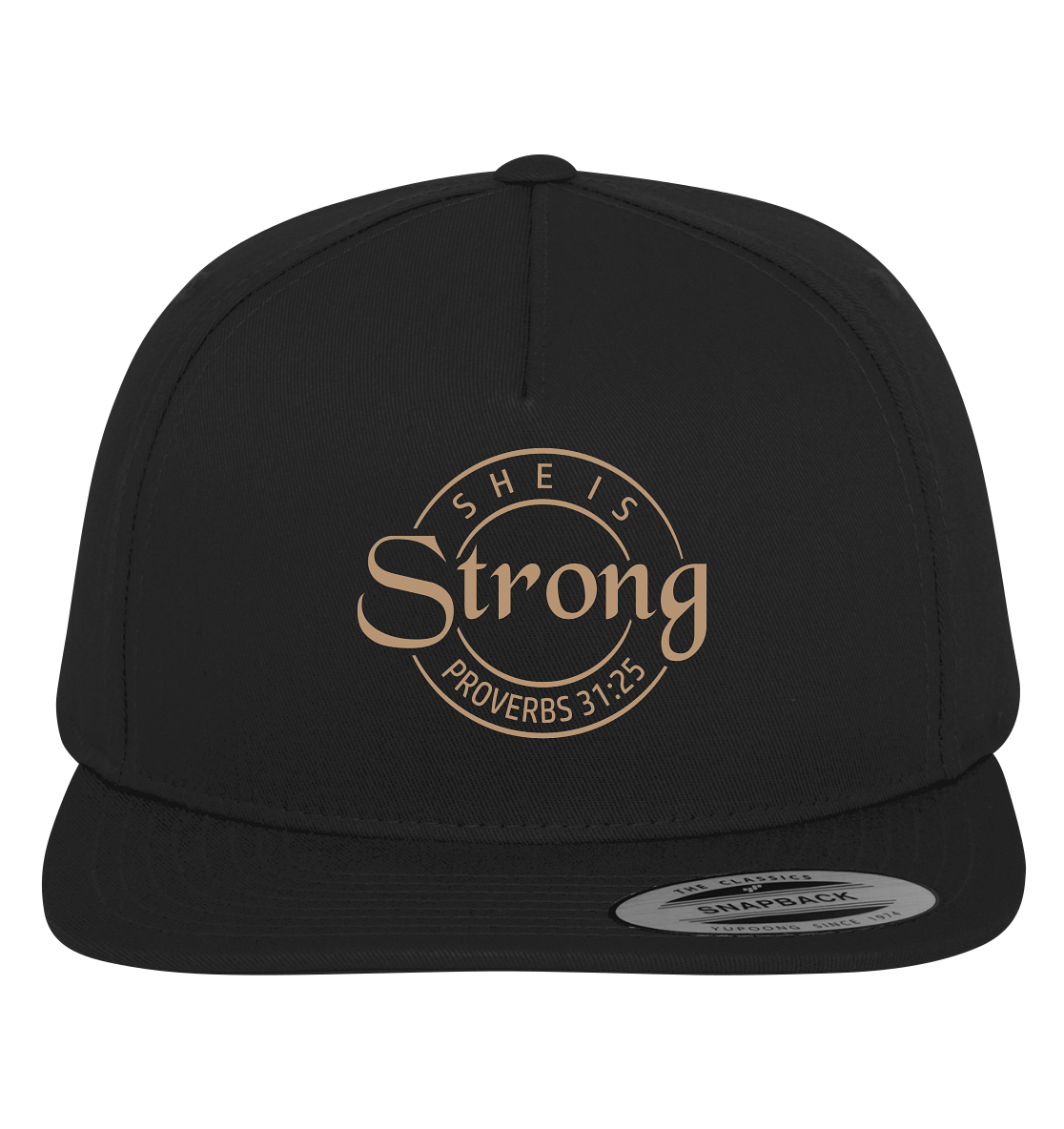 Sie ist stark - Sprüche 31,25 - Premium Snapback - GfoitMa - Black / Green / One Size