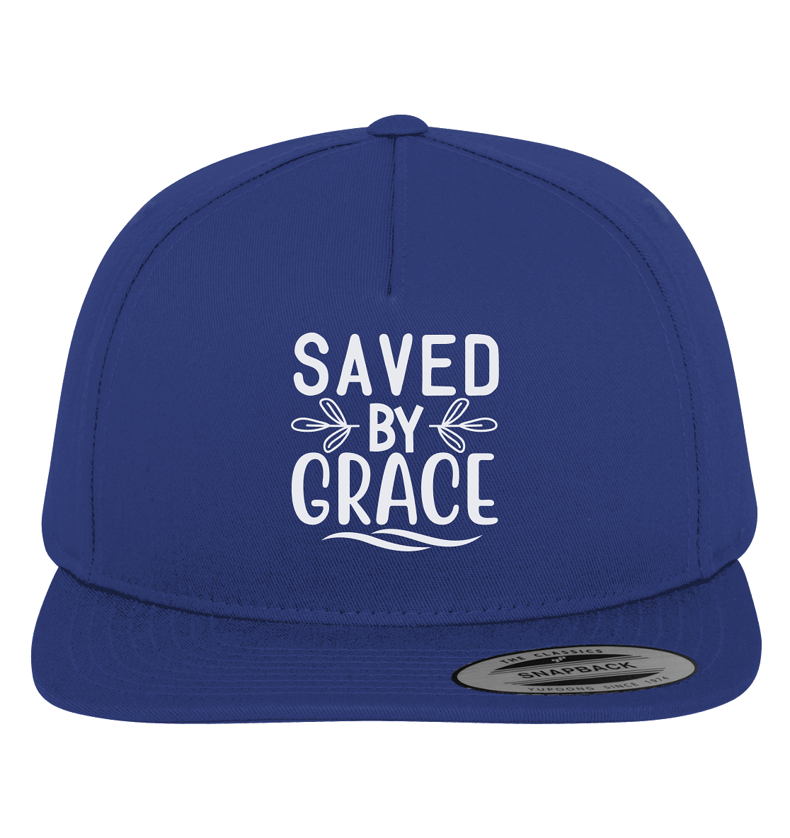 Saved by Grace White – Ein kraftvolles Glaubensstatement - Premium Snapback
