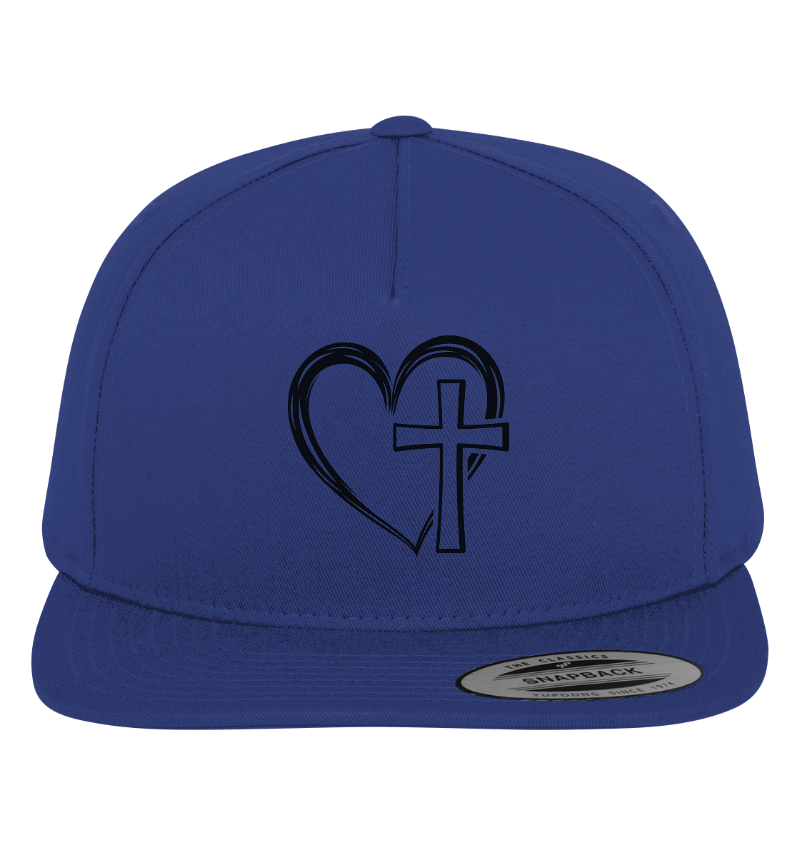 Heart & Cross Design - Premium Snapback