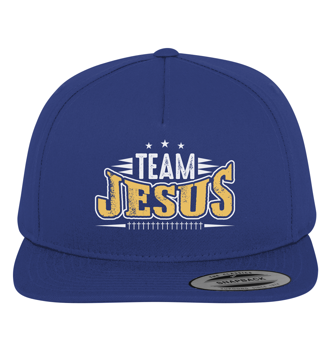 Team Jesus - Gemeinsam im Glauben - Premium Snapback - GfoitMa - Royal / Green / One Size