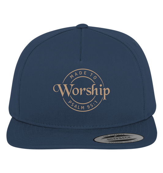 Made to Worship - Psalm 95:1 - Premium Snapback - GfoitMa - Navy / Green / One Size