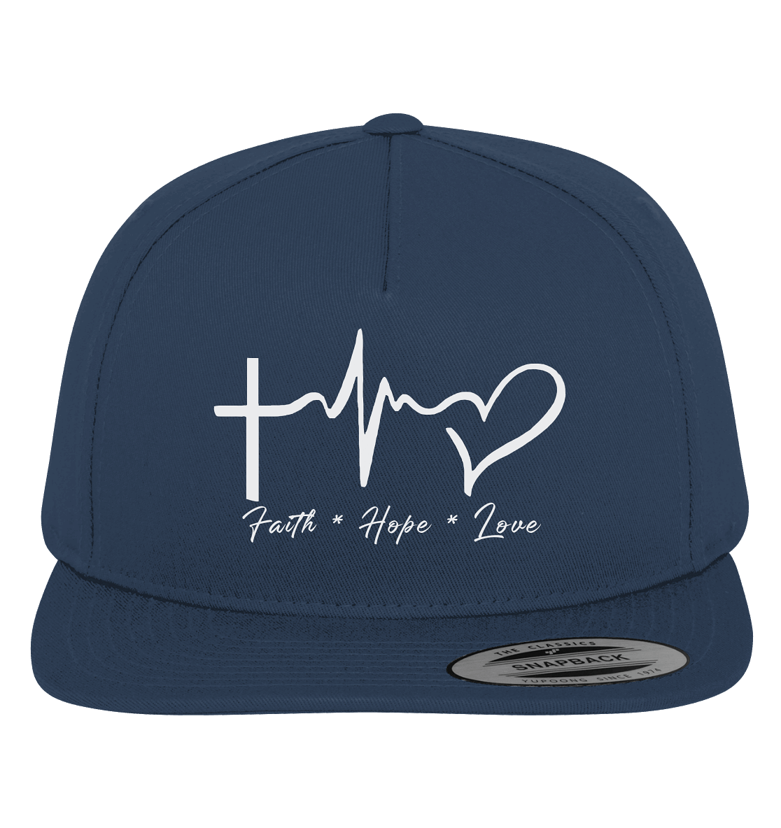 Faith * Hope * Love - Premium Snapback - GfoitMa - Navy / Green / One Size