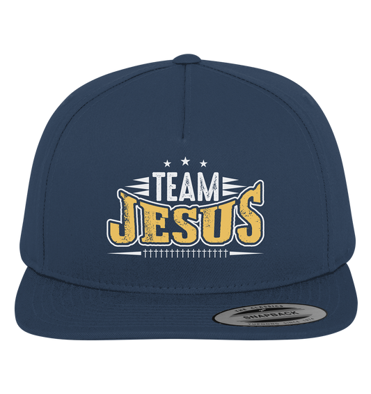 Team Jesus - Gemeinsam im Glauben - Premium Snapback - GfoitMa - Navy / Green / One Size