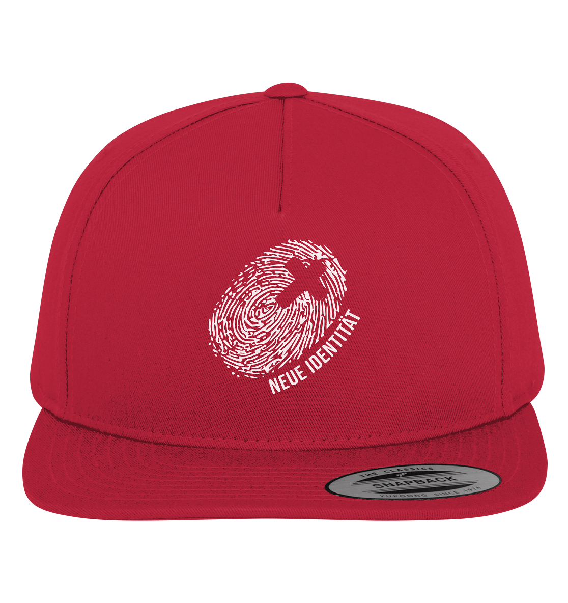 Meine neue Identität in Jesus Christus - Premium Snapback - GfoitMa - Red / Green / One Size