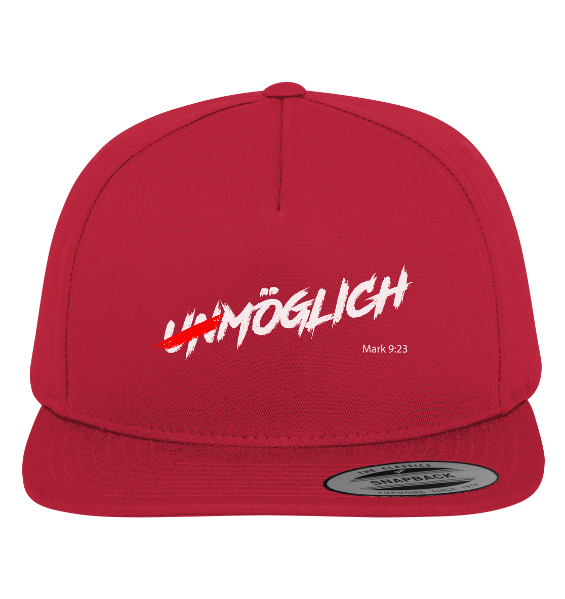 Unmöglich? Alles ist möglich! - Premium Snapback - GfoitMa - Red / Green / One Size