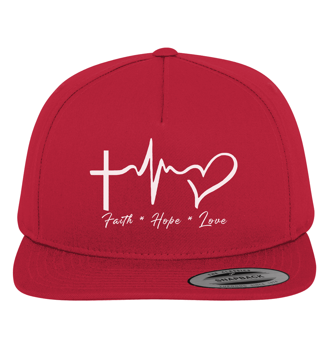 Faith * Hope * Love - Premium Snapback - GfoitMa - Red / Green / One Size