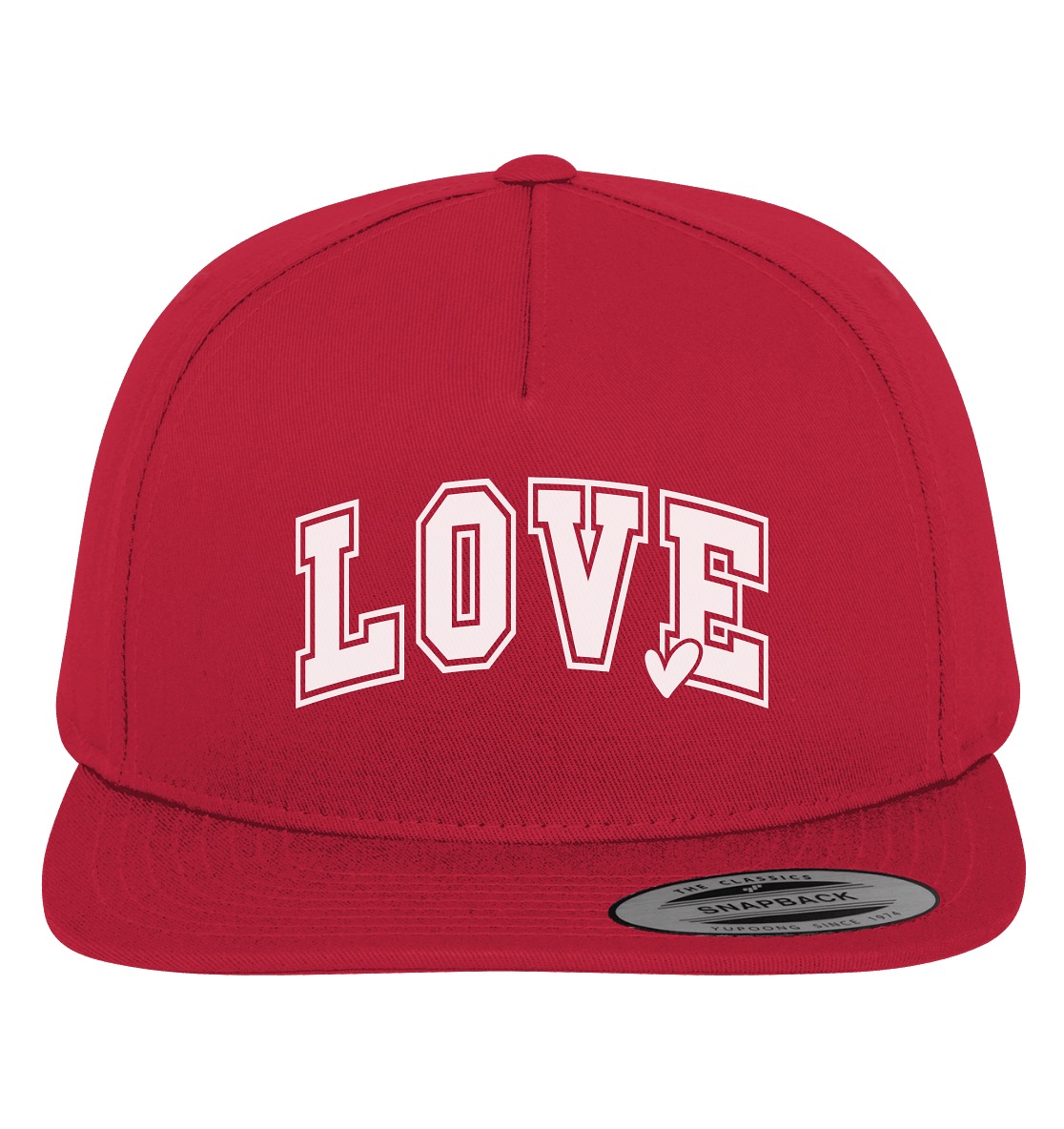 "Love" – das Design, das Herzen spricht! - Premium Snapback - GfoitMa - Red / Green / One Size