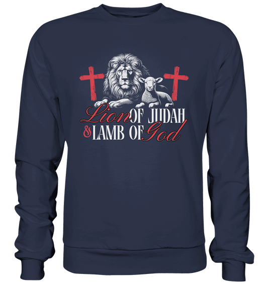 Lion of Judah & Lamb of God – Die zwei Seiten von Jesus - Premium Sweatshirt